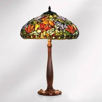 Artistar Table lamp Elaine in a floral Tiffany style, 64 cm