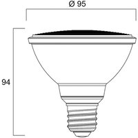 Sylvania LED reflector bulb E27 11W PAR30 3,000K dimmable 36° 820lm