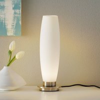 Paul Neuhaus Lampe à poser Tyra, verre, Ø 10 cm, intensité variable, G9