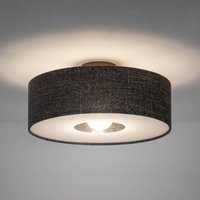 Nowodvorski Lighting Taklampa Amarela M, svart melange, textil, E27