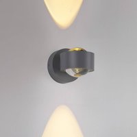 JUST LIGHT. GmbH JUST LIGHT. LED-batteridriven LED-vägglampa Chia silver, järn, 3 000 K