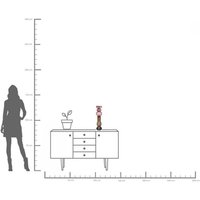 KARE Ljusstake Marvelous Duo, höjd 49 cm, glas lila/grå