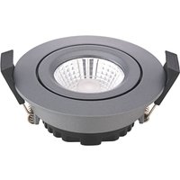 Sigor LED infälld takspot Diled, Ø 8,5cm 6W Dim-To-Warm antracit