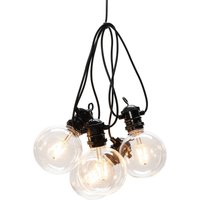 LED-Solar-Lichterkette Party, 7W, bernstein, IP44, 1800K
