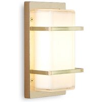 Moretti Luce Ice Cubic 3415 outdoor wall light natural brass