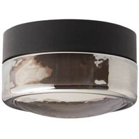 LOOM DESIGN LED-taklampa Otto Convex, grå, IP65