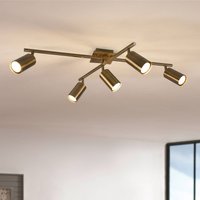 Trio Lighting Marley downlight, antique brass, 5-bulb