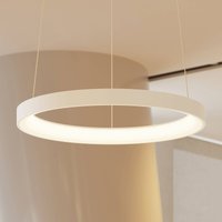 Arcchio LED-hänglampa Vivy, Ø 58 cm, vit, metall