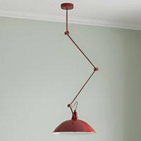 ALDEX Melos pendant light, red, Ø 36 cm, metal