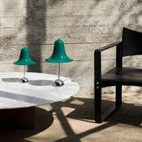 VERPAN bordslampa Pantop, mörk blågrön, höjd 23 cm