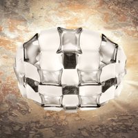 Slamp Mida taklampa, Ø 67 cm, platina/vit