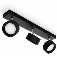 Philips Bracia LED-Deckenspot dreiflammig, schwarz