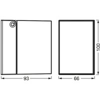 OSRAM ENDURA CLASSIC CUBE black metal outdoor wall lamp IP44