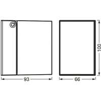 OSRAM utomhusvägglampa ENDURA CLASSIC CUBE svart metall IP44
