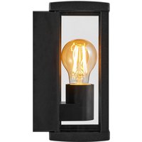 Nordlux Utomhus vägglampa Luchy, lykta, svart, metall, E27
