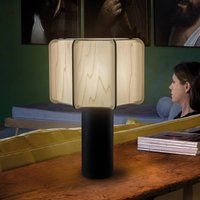 LZF LAMPS LZF bordslampa Kactos, elfenbensfärgad/svart, höjd 52 cm