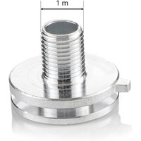 GLOBAL Raccord alu adaptateur rail électrique, M 10 x 1