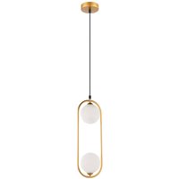 Viokef Fancy pendant light, 2-bulb, gold