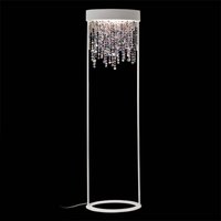 Masiero Ola STL2 floor lamp white/coloured cold crystals