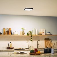 Philips Slim Surface, noir, 21 x 21 cm, angulaire, 2 700 K