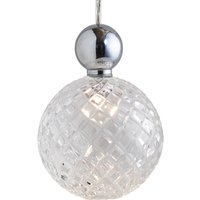 EBB & FLOW Uva L Boll silver klar liten rutig