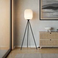 EGLO Belgrave floor lamp, height 141.5 cm, black/white, metal
