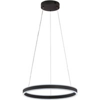 FISCHER & HONSEL LED-hänglampa Sirko, Ø 50 cm, sandgrå, metall, CCT