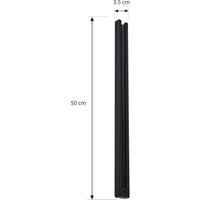 Lindby track system Linaro, 50 cm, black, single-circuit track lighting system