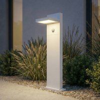 Lucande Silvan LED path light, white, 65 cm, sensor, IP54