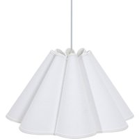 PR Home Klassisk pendellampa, bomull, vit, Ø 21 cm