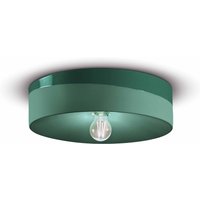 Ferroluce Taklampa PI keramik blank/matt Ø 40cm grön