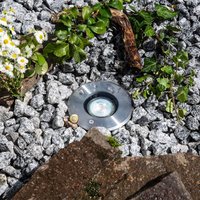 EVN Talpa recessed floor light GU10 stainless steel round