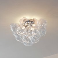 Lucande taklampa Diborah, klar, Ø 49 cm, glas, G9