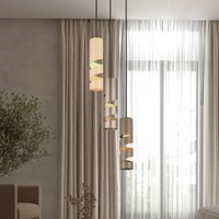 Trio Lighting Stream hanging light, multicoloured, Ø 28 cm, 3-bulb, metal, GU10