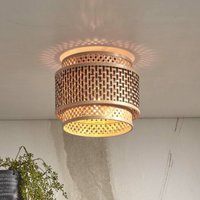 GOOD & MOJO Bhutan ceiling light, bamboo, Ø 25 cm