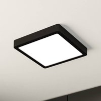 EGLO LED ceiling lamp Fueva 5 IP44 3000K black 21x21cm