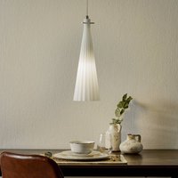 Selène Costa Rica pendant light made of glass, white