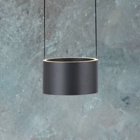 PURE LED hanging light Clipse, grey, Ø 20 cm CCT dimm 2-bulb