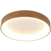 Mantra Iluminación Plafonnier LED Niseko II CCT télécommande Ø38cm couleur bois