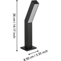 EGLO Ugento LED pedestal light, black