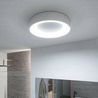 Paulmann HomeSpa Casca LED-taklampa Ø40cm, vit/aluminium, IP44
