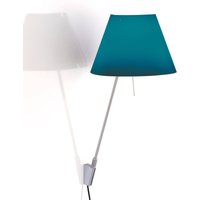 Luceplan Costanzina wall lamp aluminium, petrol blue