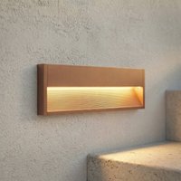 Lucande LED recessed wall light Trevin, 40 cm, IP65, aluminium