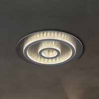 Globo Jayden LED ceiling light, black/anthracite, CCT, dimmable