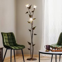 ONLI Miranda floor lamp in Florentine style, bronze