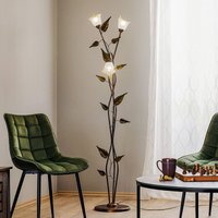 ONLI Golvlampa Miranda i florentinsk stil, brons