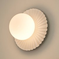 Nuura Aps Nuura vägglampa Liila Muuse, Ø 20 cm IP44, vit/opal
