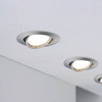 Paulmann Base GU10 inbyggnadsspot 3-pack, järn