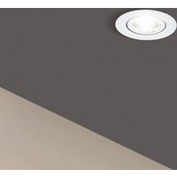 EGLO Inbyggnadsspot Saliceto rund vridbar 4 000 K vit