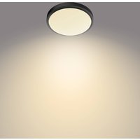Philips Doris LED ceiling lamp 2700K black Ø35cm